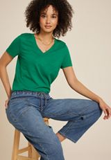 24/7 Dawson V Neck Tee, C8783, small