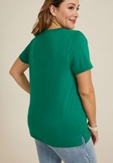 Plus Size 24/7 Dawson V Neck Tee, C8783, small