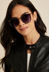 Cheetah Cat Eye Sunglasses, C5296, small