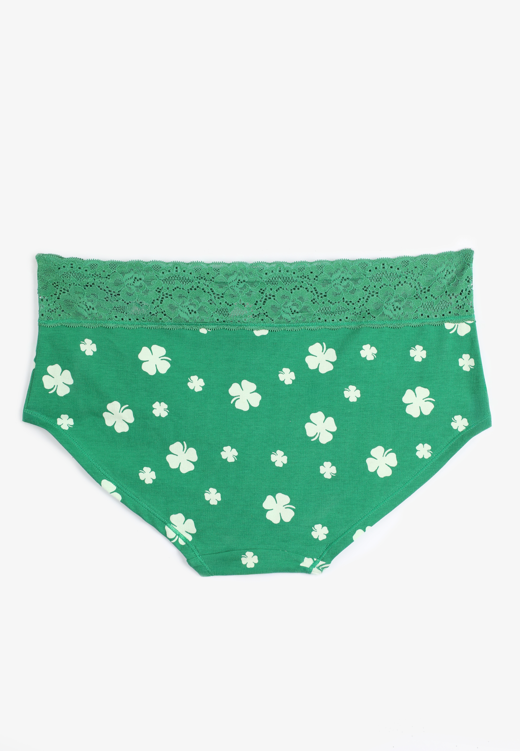 Simply Comfy Cotton Shamrock Boybrief Panty, C8268, large
