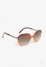 Oversized Brown Ombre Round Sunglasses, C115, small