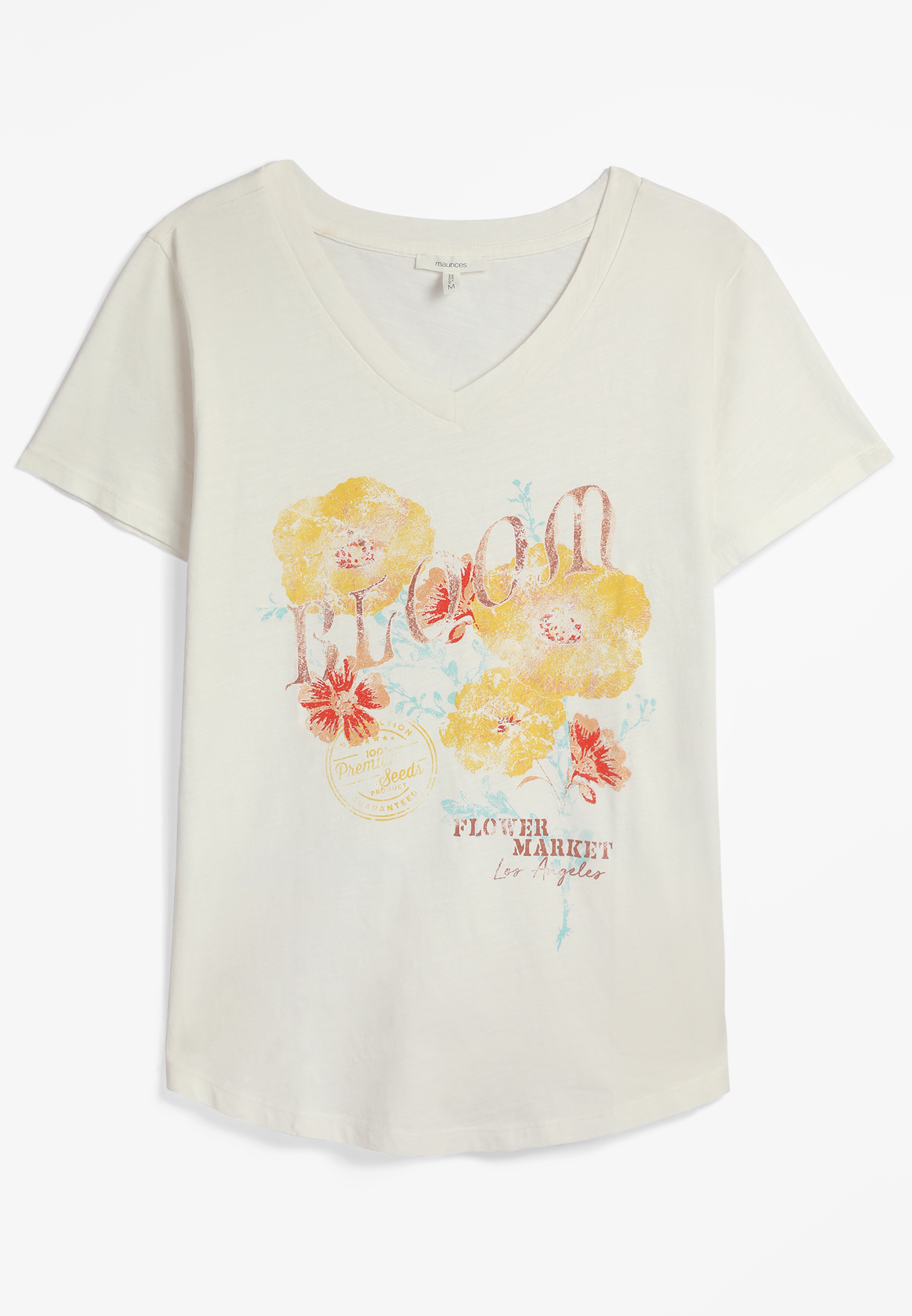Bloom Classic Fit Graphic Tee, SUGAR SWIZZLE, large