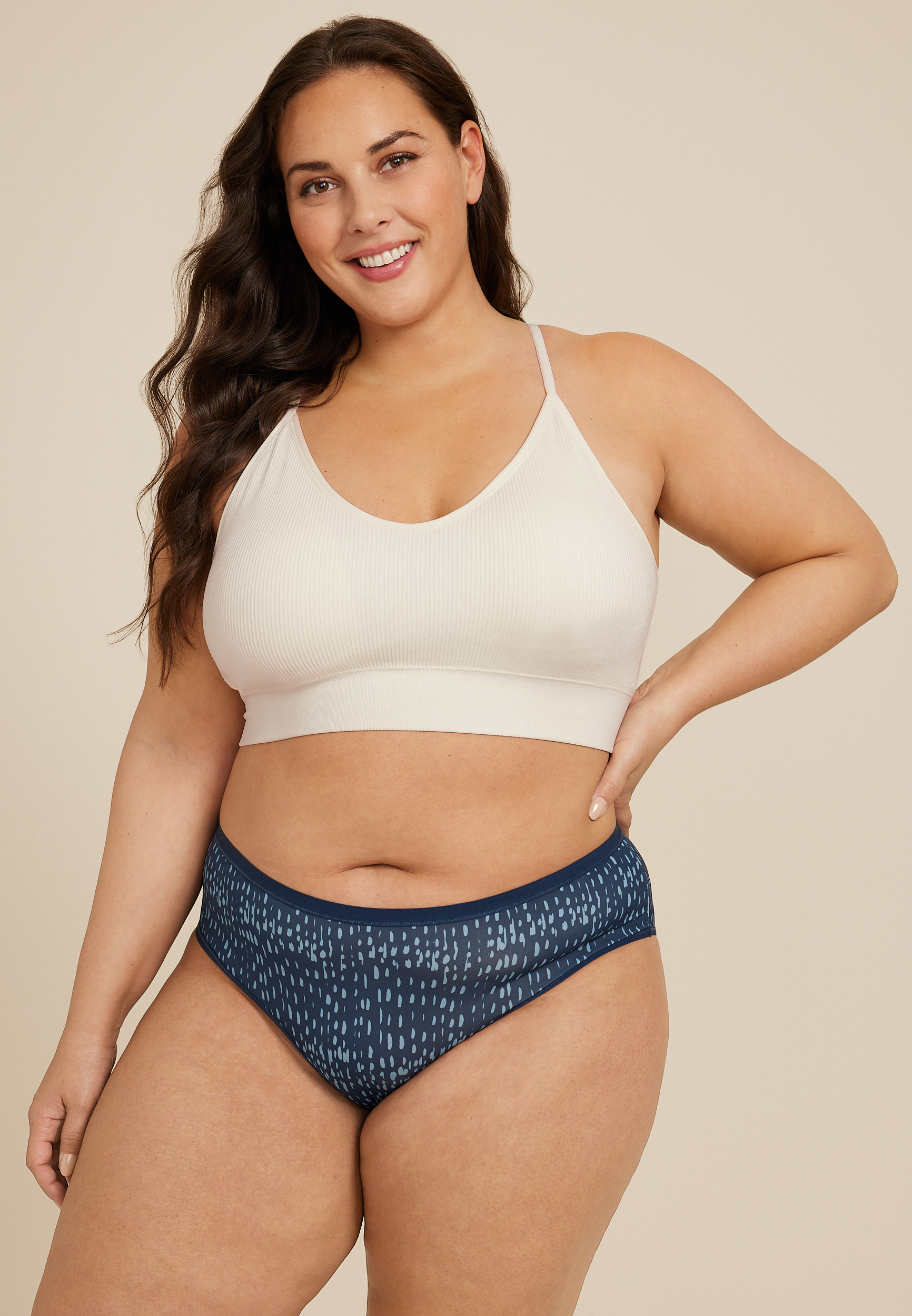True Stretch Jersey Printed Hipster Panty, , large