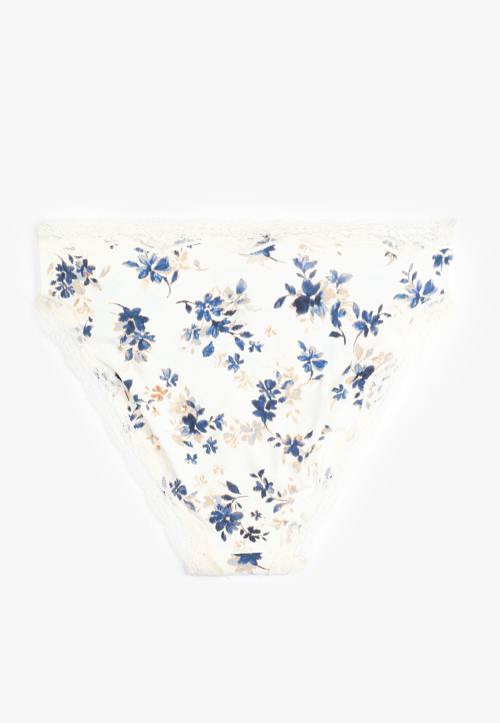 True Stretch High Waist Jersey Floral Bikini Panty, C1524, large