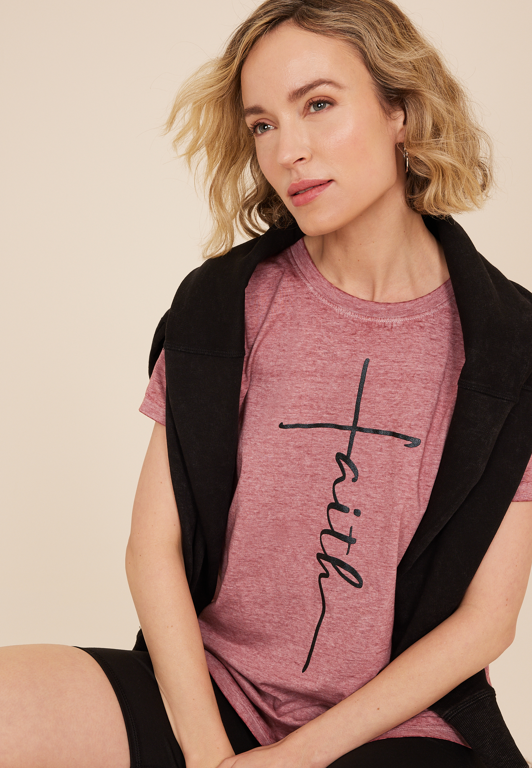 Faith Classic Fit Graphic Tee, C8503, large