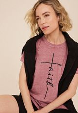 Faith Classic Fit Graphic Tee, C8503, small