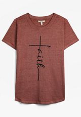 Faith Classic Fit Graphic Tee, C8503, small