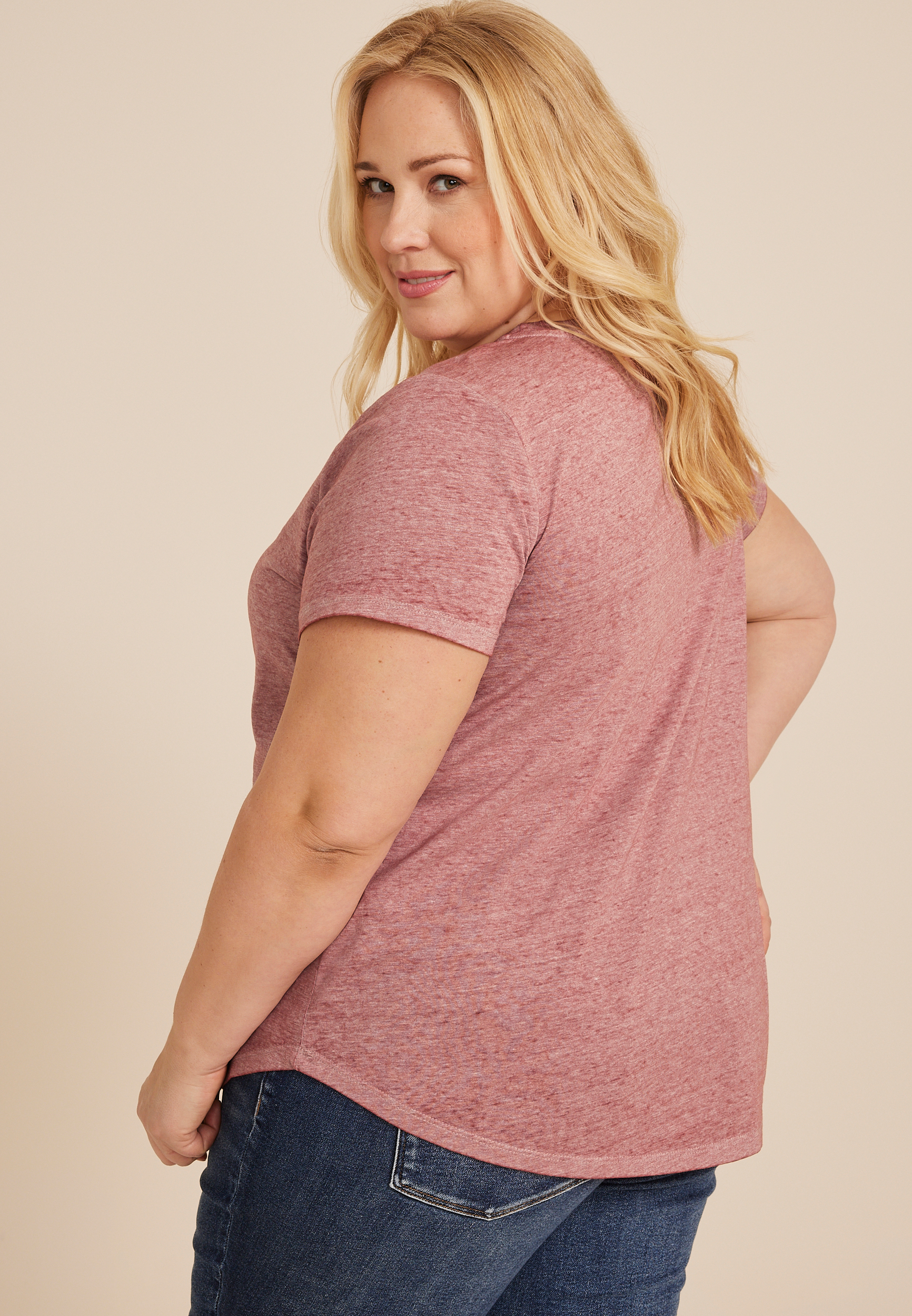 Plus Size Faith Classic Fit Graphic Tee, VINTAGE PINK, large