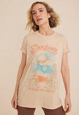 Sunshine Feeds The Soul Oversized Fit Graphic Tee, C4340, small