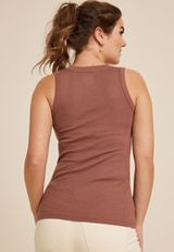 24/7 U Line Tank Top, MINK, small