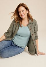 Plus Size 24/7 U Line Tank Top, C9826, small