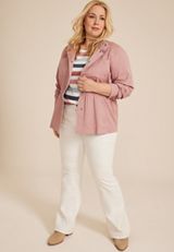 Plus Size Twill Jacket, C8503, small
