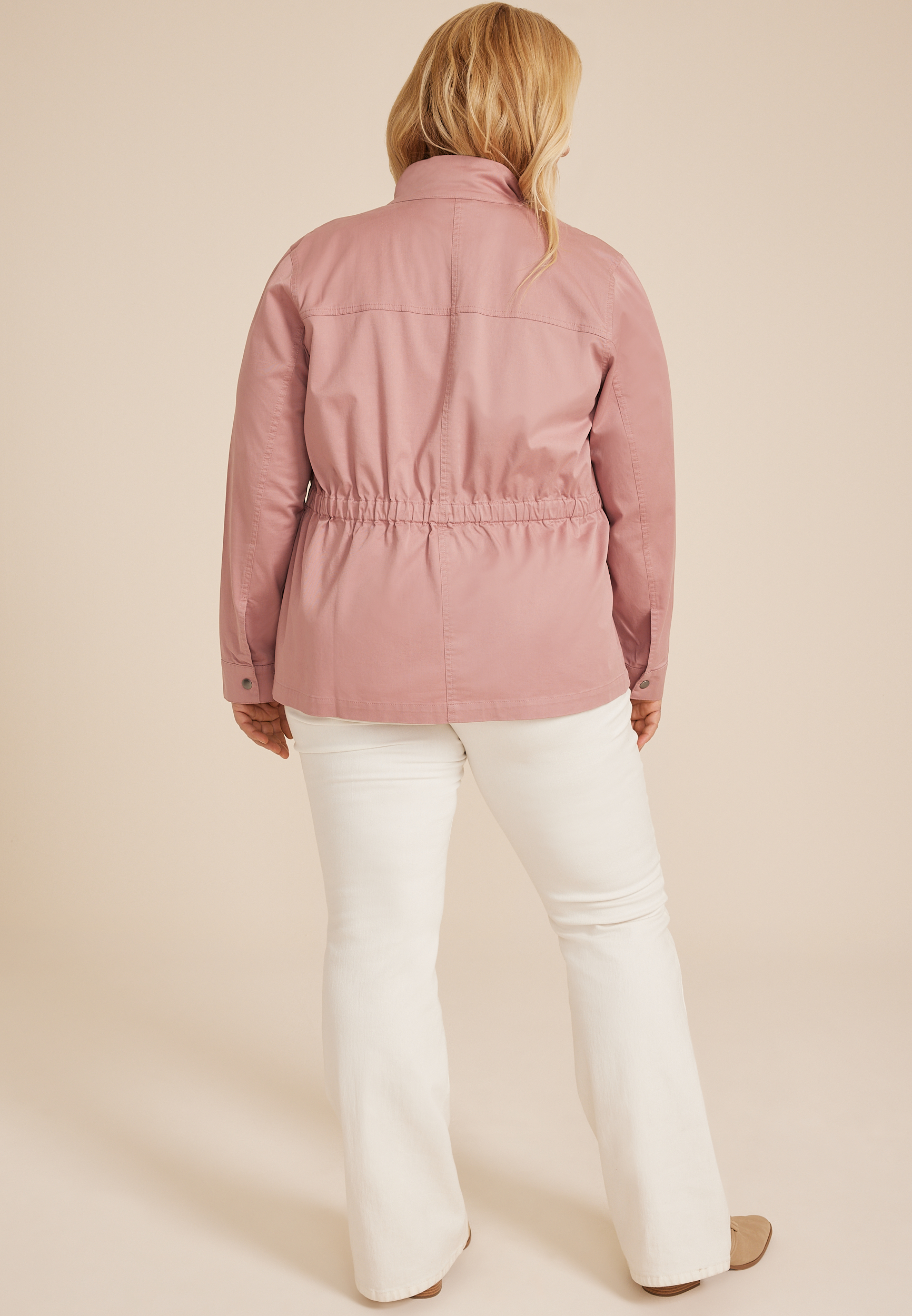 Plus Size Twill Jacket, C8503, large