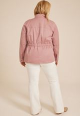 Plus Size Twill Jacket, C8503, small