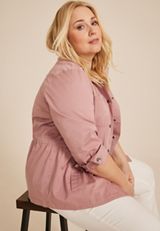 Plus Size Twill Jacket, C8503, small