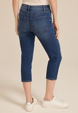m jeans by maurices&trade; Dark High Rise Button Fly Capri, , small