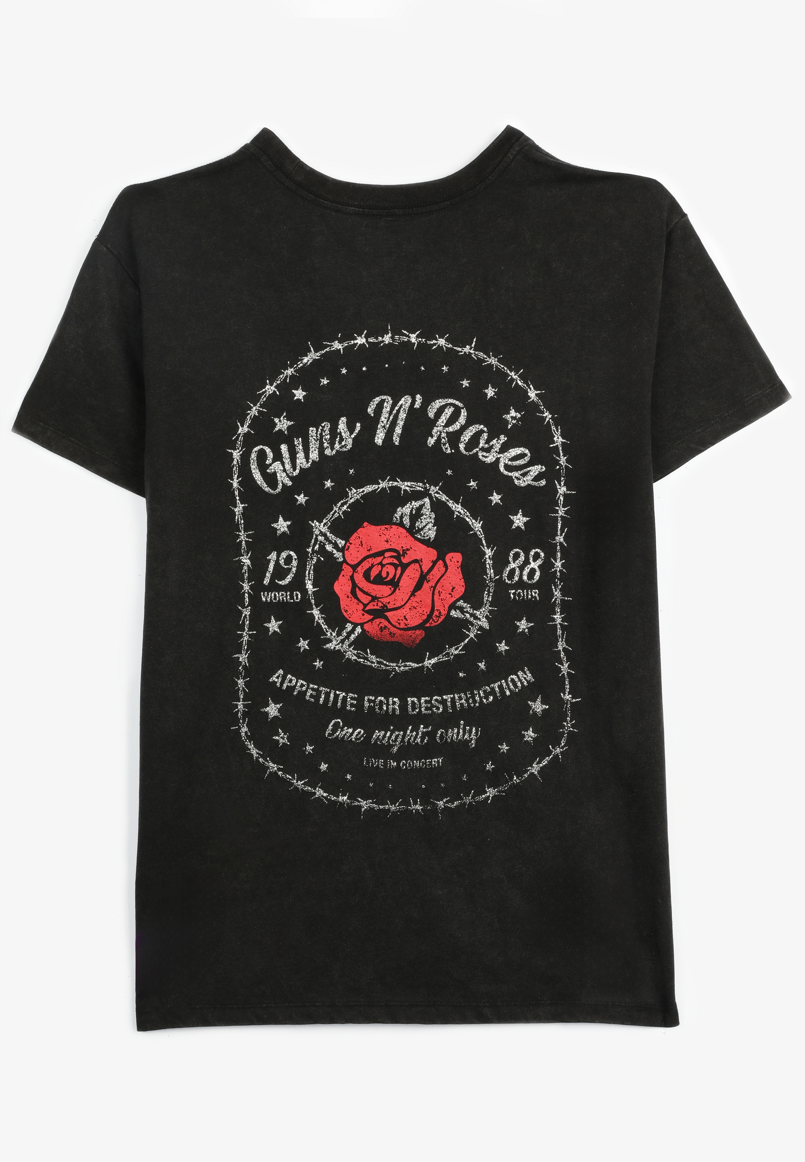 Guns N Roses Relaxed Fit Graphic Tee, C106, large