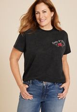Plus  Size Guns N Roses Relaxed Fit Graphic Tee, C106, small