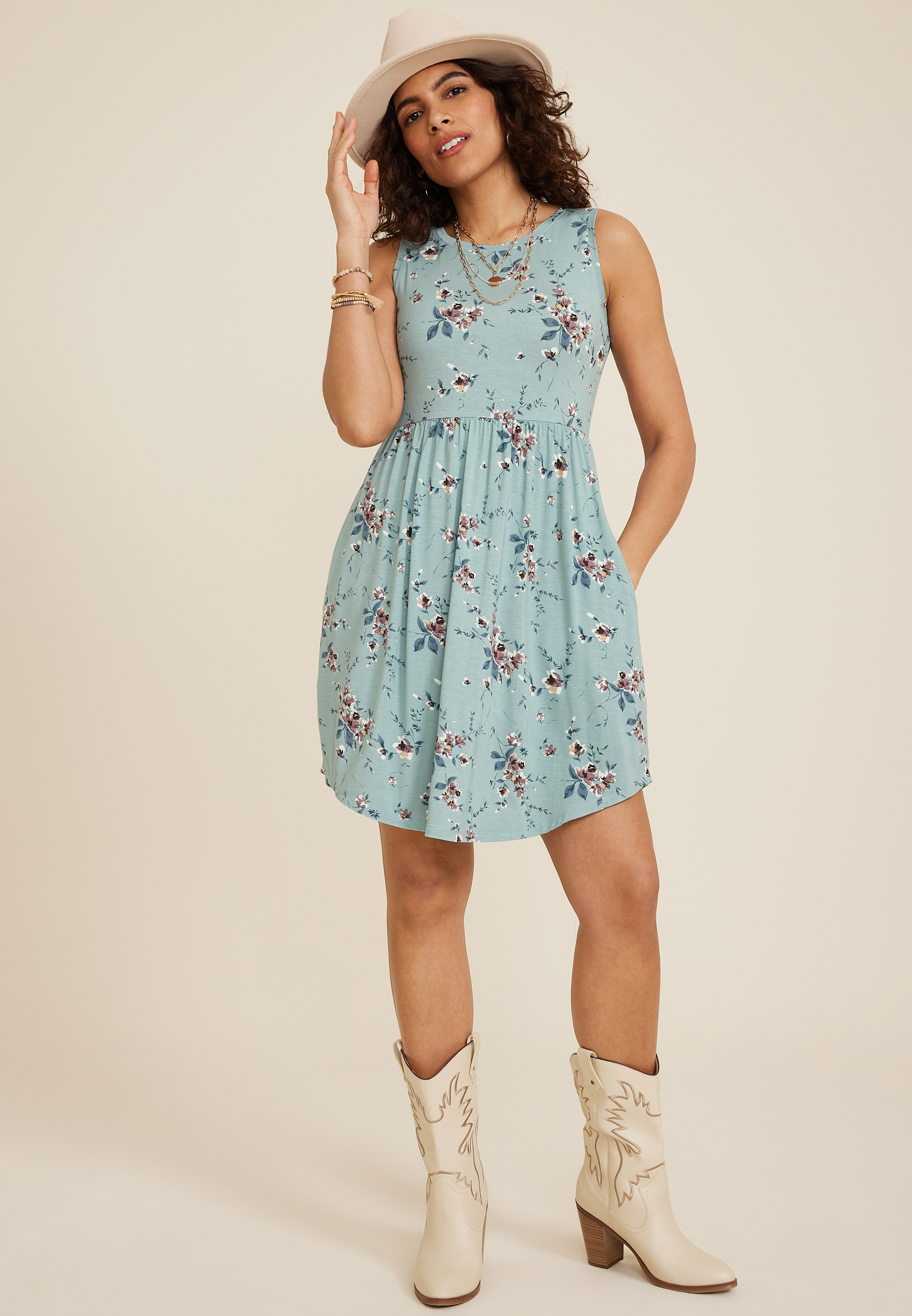 24/7 Danica Floral Dress