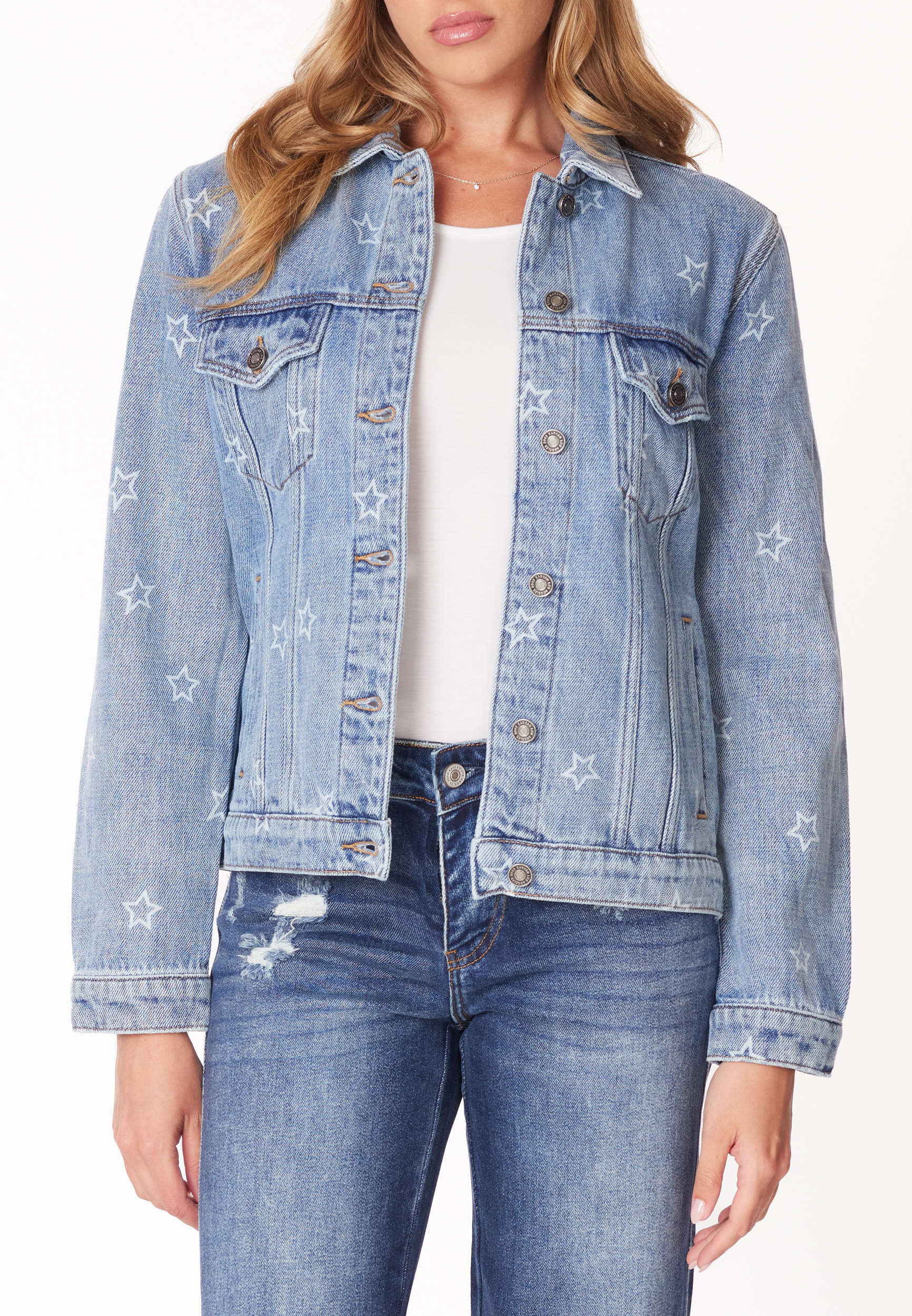KanCan™ Star Denim Trucker Jacket