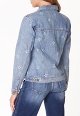 KanCan&trade; Star Denim Trucker Jacket, C2806, small