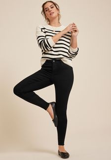 Plus Size m jeans by maurices™ Flare Sleek Pull On High Rise Jean