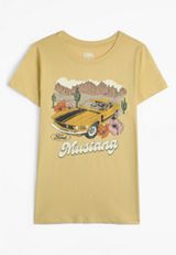Plus Size Mustang Classic Fit Graphic Tee, C605, small