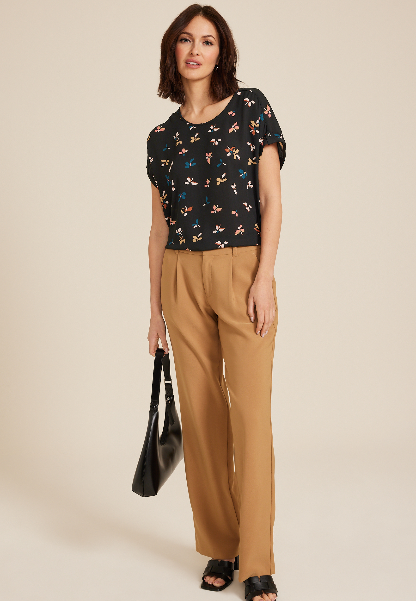 Delton Zipper Back Blouse