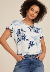 Delton Zipper Back Blouse, C2380, small