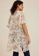 Floral Kimono, NATURAL COMBO, small