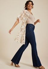 Floral Kimono, NATURAL COMBO, small