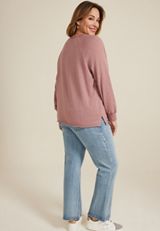 Plus Size Sunflower Relaxed Fit Sweatshirt, C3343, small