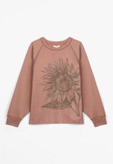 Plus Size Sunflower Relaxed Fit Sweatshirt, C3343, small