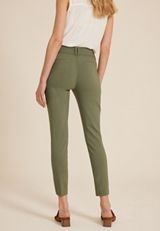 Bengaline Mid Rise Constructed Waist Skinny Pant, C4153, small