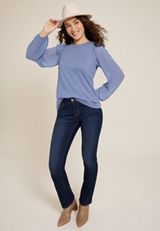 Clip Dot Sleeve Top, C9727, small