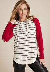 Haven Striped Colorblock Hoodie, C2380, small