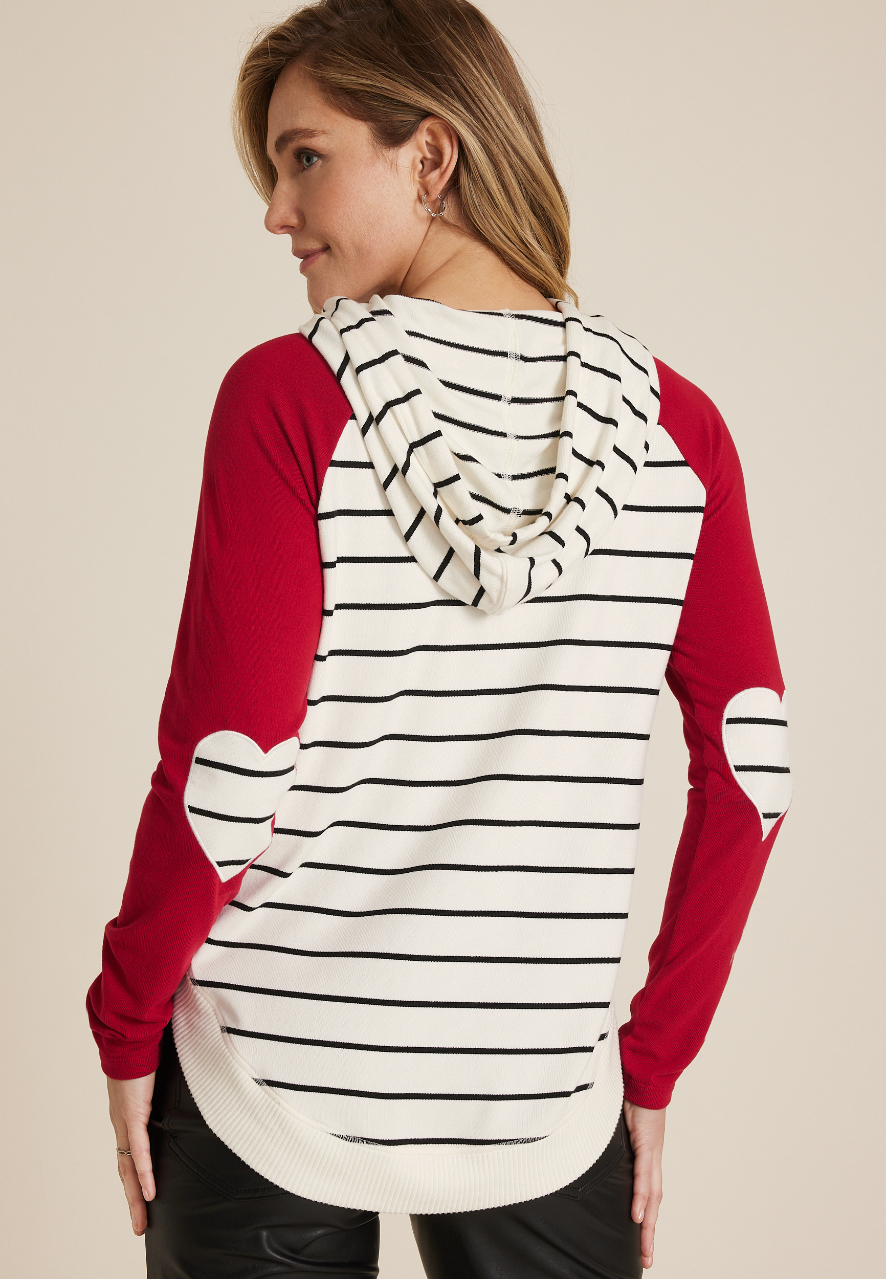 Haven Striped Colorblock Hoodie, C2380, large