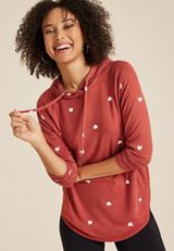 Haven Heart Hoodie, RED EARTH COMBO, small