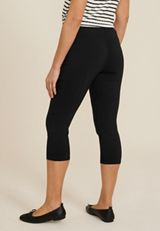 Bengaline Mid Rise Skinny Capri Pant, , small