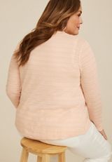 Plus Size Textured Cardigan, C9890, small