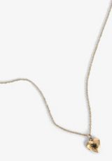 Gold Birthstone Heart Locket Pendant Necklace, C725, small