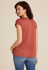 Braided Trim Dolman Tee, C9347, small