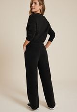 Cloud Scuba Knit Wide Leg Sweatpant, C106, small