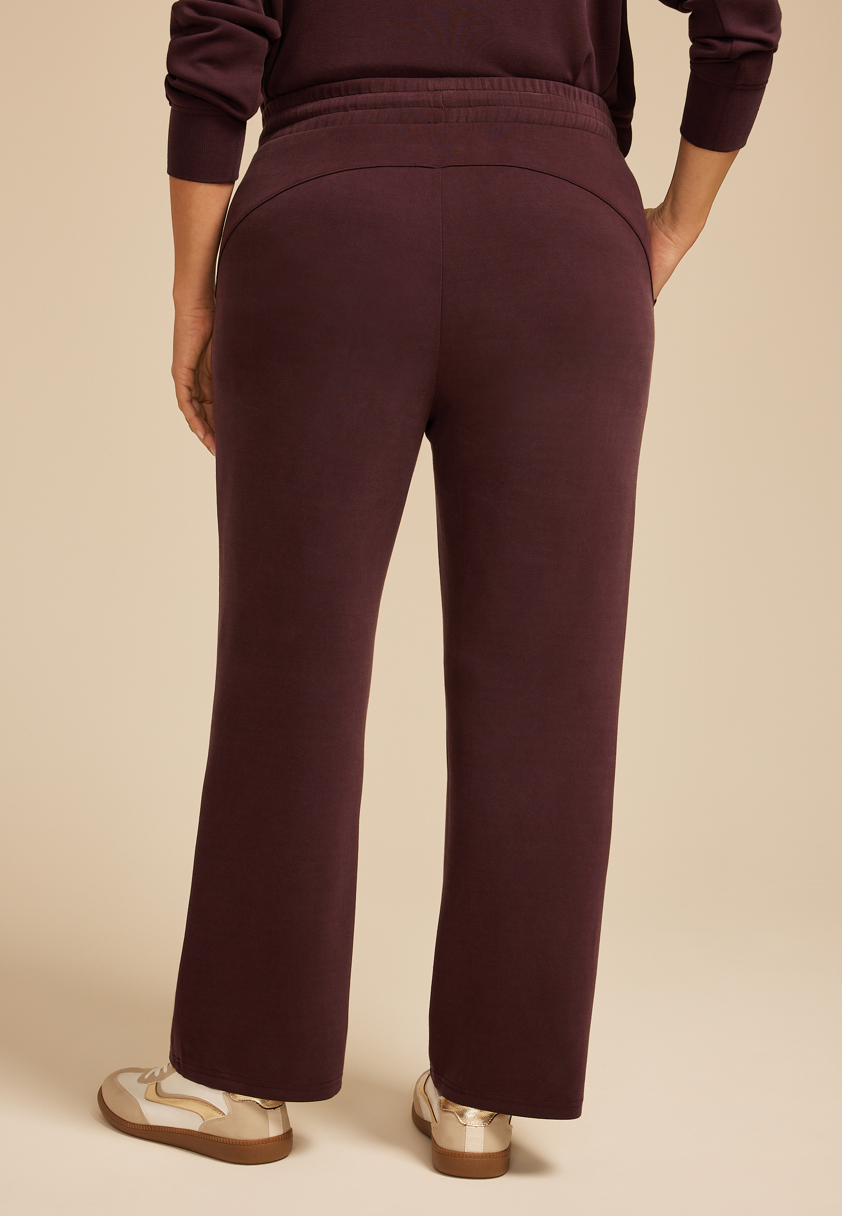 Fleece Pants Women's Plus Size Wide Leg Sweatpants Plus Size