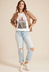Support Your Local Farmers Oversized Fit Graphic Tee, , small