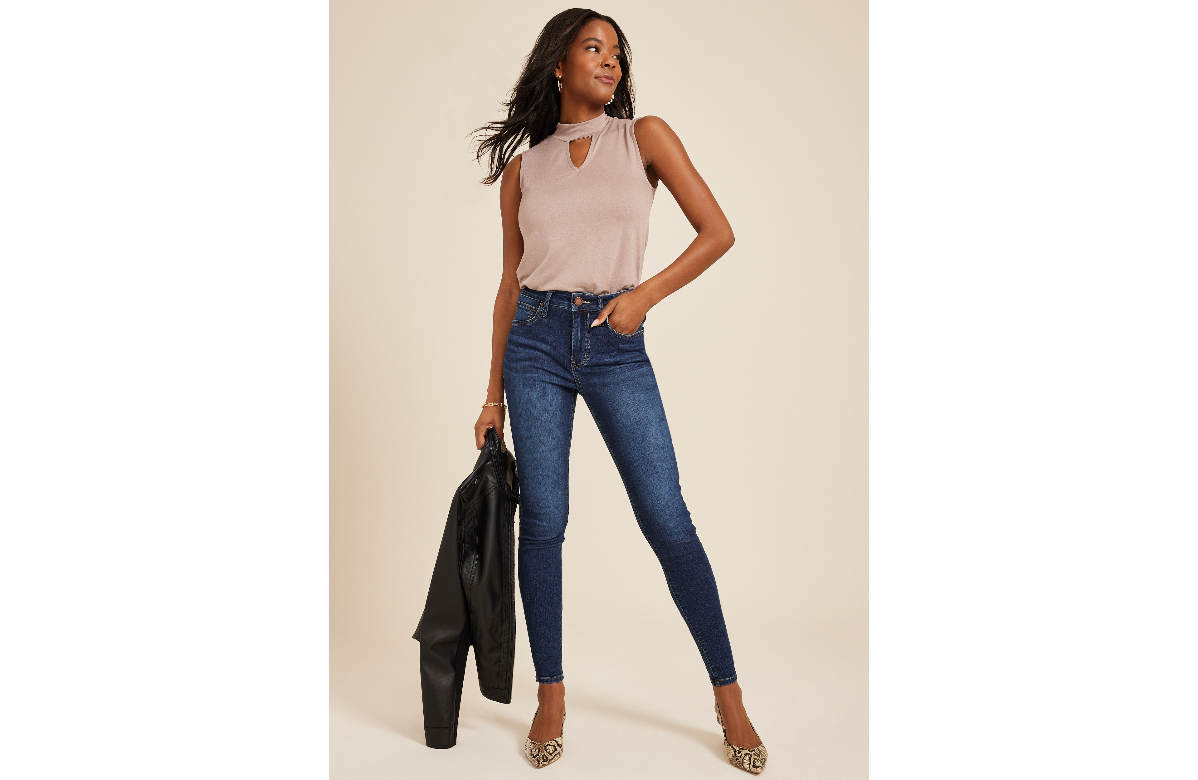 Everflex™ Dark High Rise Super Skinny Jean