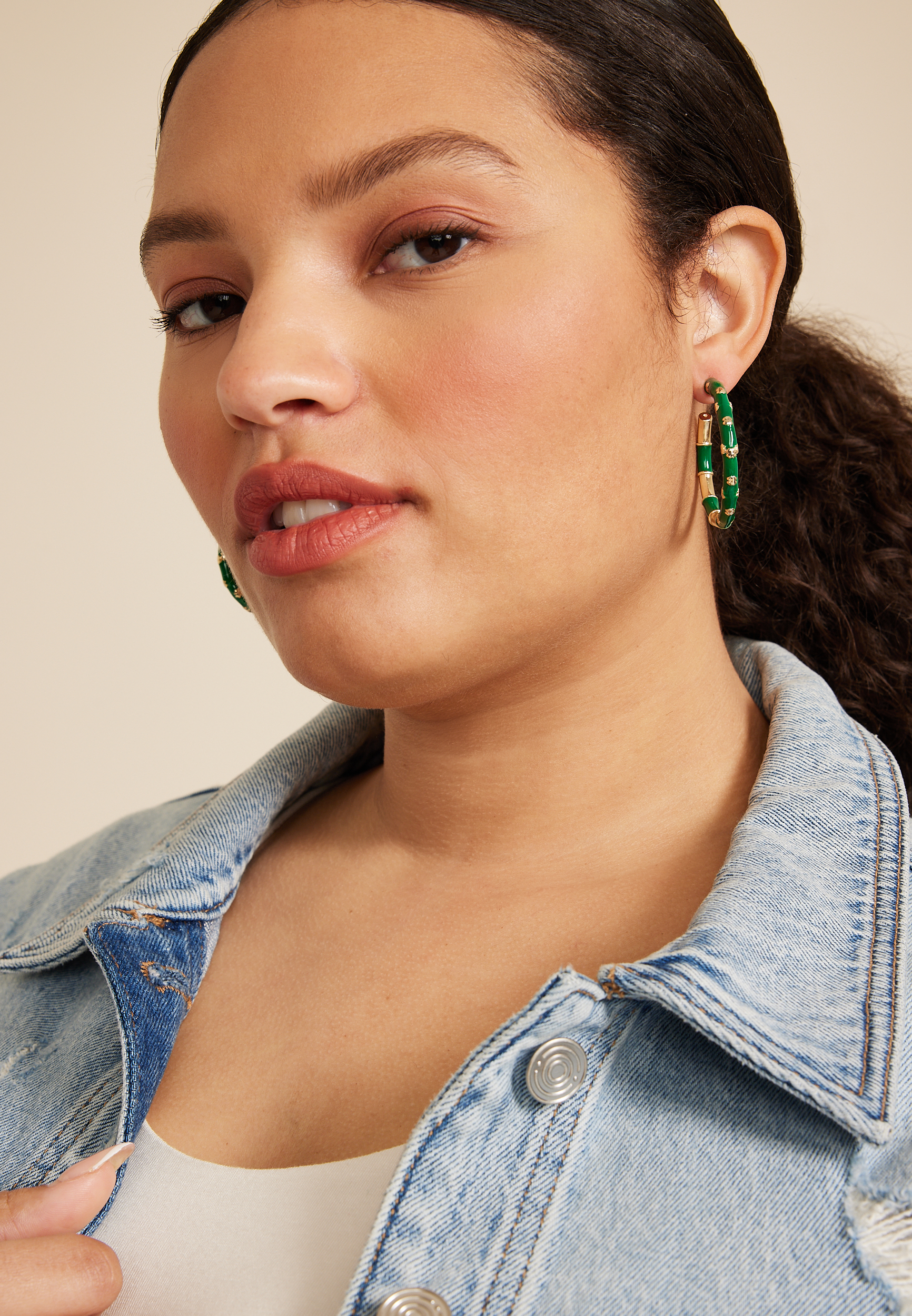 St Patricks Day Hoop Earrings, C1612, large