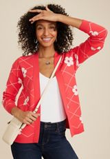 Floral Open Front Cardigan, C2011, small