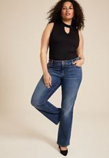 Plus Size m jeans by maurices&trade; Dark Classic Mid Rise Bootcut Jean, , small