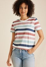 24/7 Dawson Striped Crew Neck Tee, MULTI, small